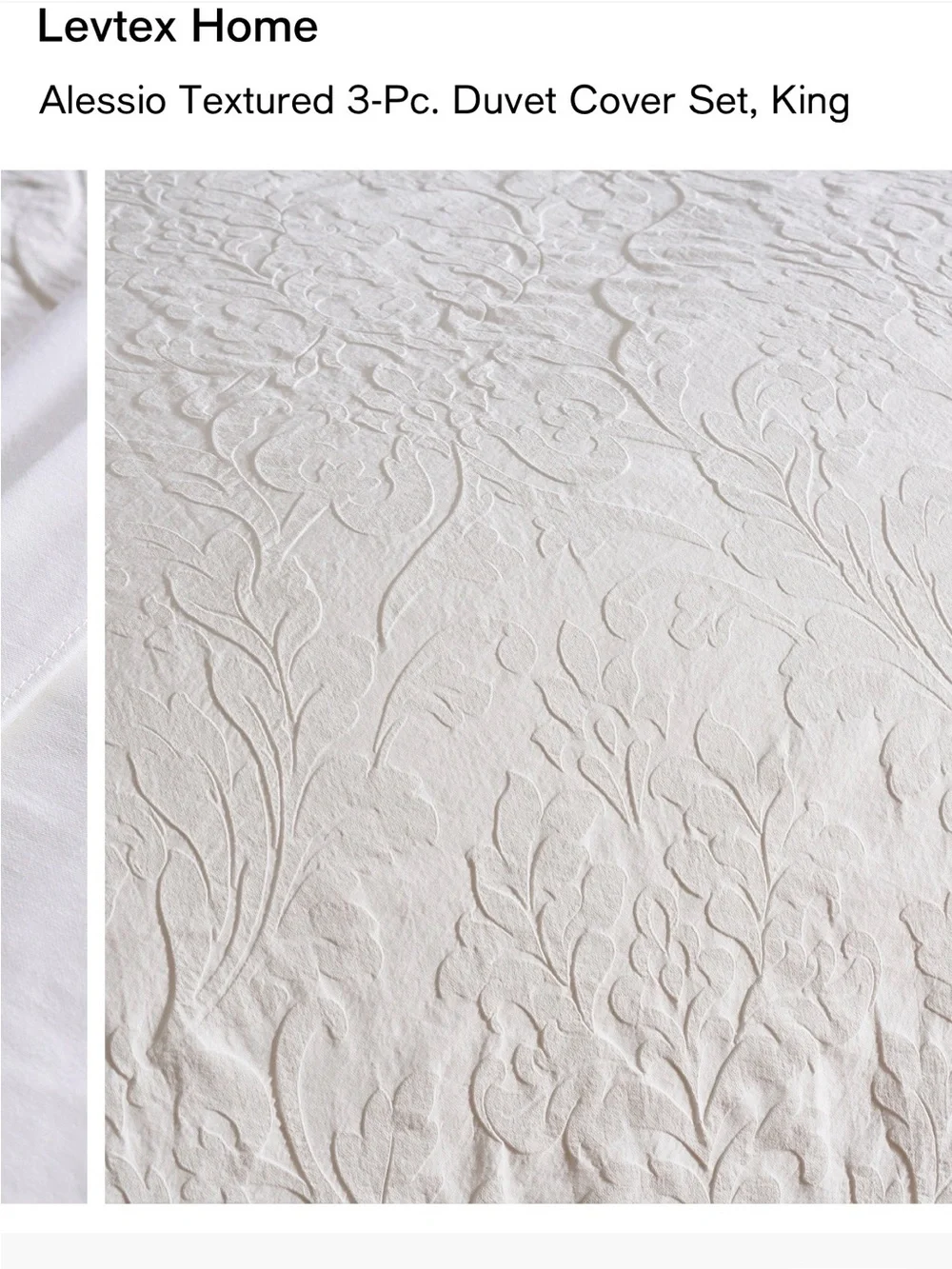 Levtex crisp white